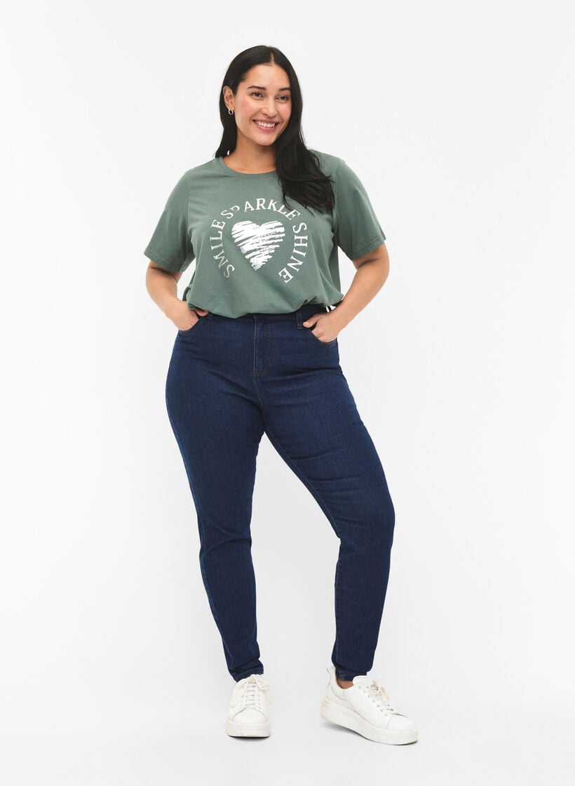 Jeans with super slim fit, Blue, Model image number 0