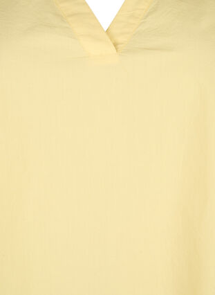 Sleeveless cotton top with ruffles, Popcorn, Packshot image number 2
