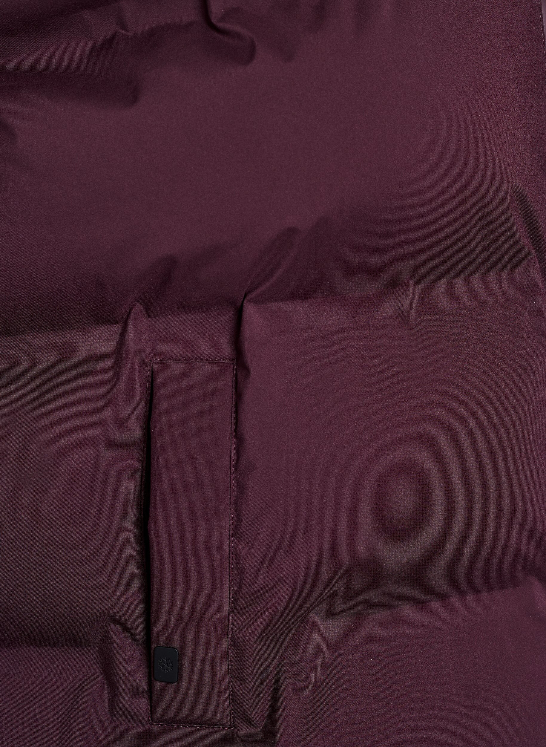 ZizzifashionShort puff vest with high collar, Dark Bordeaux, Packshot image number 3