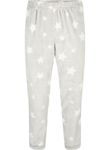 Soft pants with star print, Grey Star, Packshot image number 0