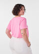 Basic plain cotton t-shirt, Pink, Model image number 2