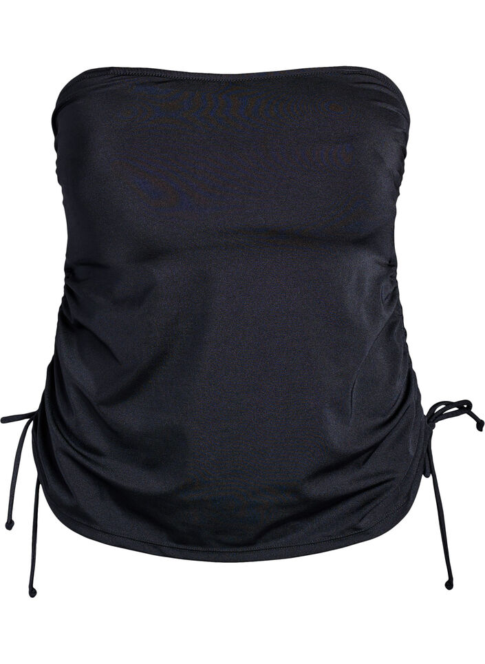 Tankini with removable cups and adjustable sides, Black, Packshot image number 5