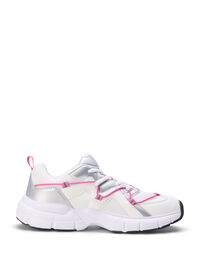 Wide fit sneakers with contrasting tie detail