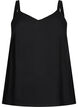 Sleeveless top in viscose, Black, Packshot image number 0