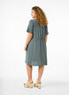 Short sleeve dress with tie waist, Balsam Green, Model image number 1