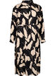 Long-sleeved midi dress in viscose with print, Black AOP, Packshot image number 0