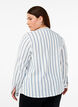 Striped blouse with tie detail, White, Model image number 2