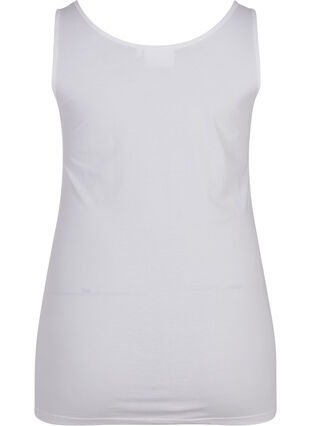 Solid colour basic top, Bright White, Packshot image number 1