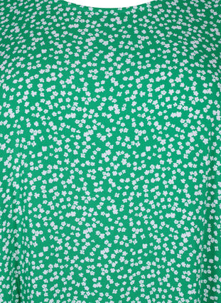 FLASH - Dress in viscose with cutline, Bright Green Wh. AOP, Packshot image number 2