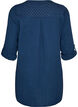 Cotton muslin tunic with broderie anglaise, Blue, Packshot image number 1