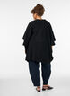 Cardigan with open front and wide sleeves, Black, Model image number 2