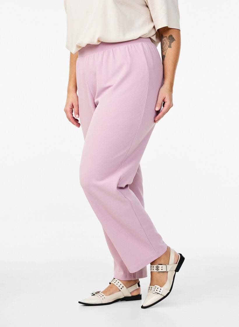 Straight fit trousers, Red, Model image number 2