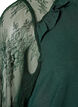 Tunic with sheer lace sleeves, Green, Packshot image number 3