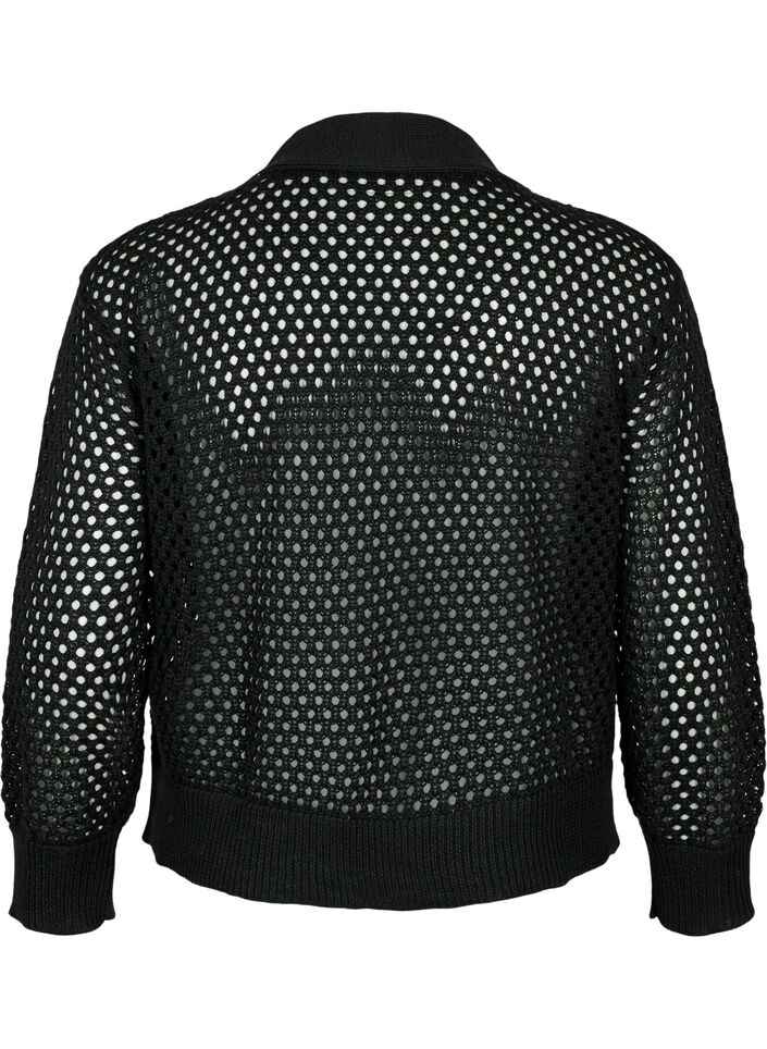 Pullover with pattern, Black, Packshot image number 1