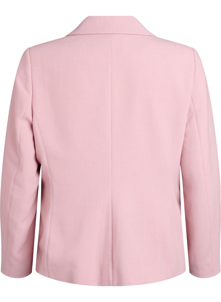 Classic blazer with single button closure and pockets, Rose, Packshot image number 1