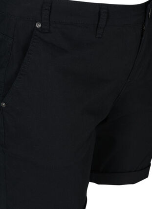 Cotton shorts with pockets, Black, Packshot image number 2