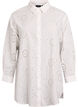 Cotton tunic with broderie anglaise, White, Packshot image number 0