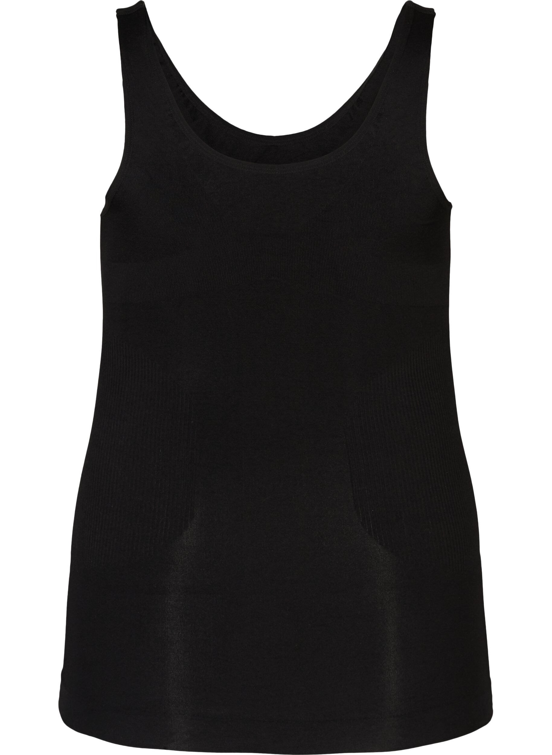 ZizzifashionShapewear top with wide straps, Black, Packshot image number 1