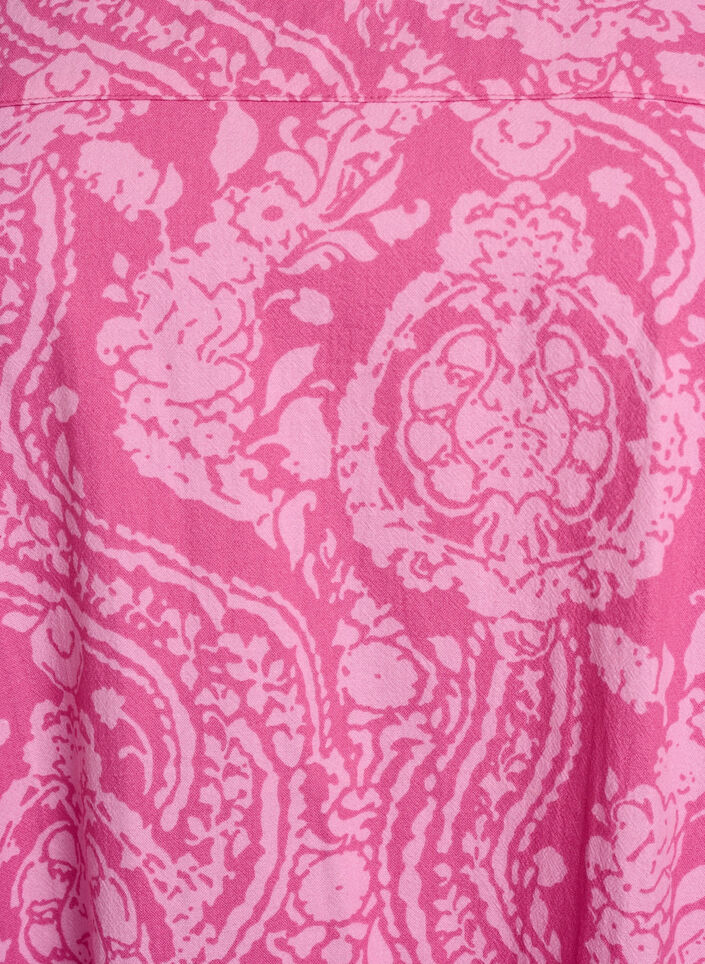 Short-sleeved cotton dress with print, Pink, Packshot image number 2