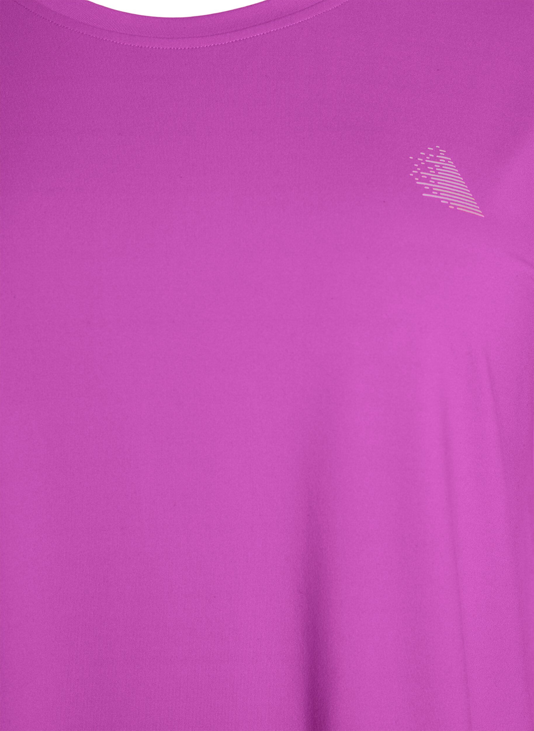 ZizzifashionSolid-coloured training T-shirt, Purple, Packshot image number 2