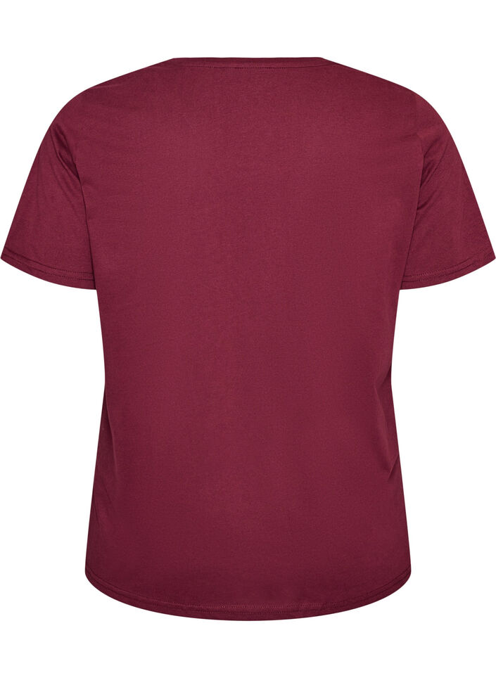 T-shirt with motif, Red, Packshot image number 1