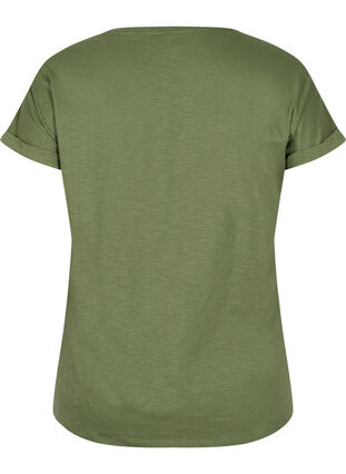 T-shirt with print in organic cotton, Four Leaf CloverText, Packshot image number 1