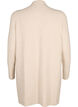 Ribbed Knit Cardigan with Pockets, Beige, Packshot image number 1