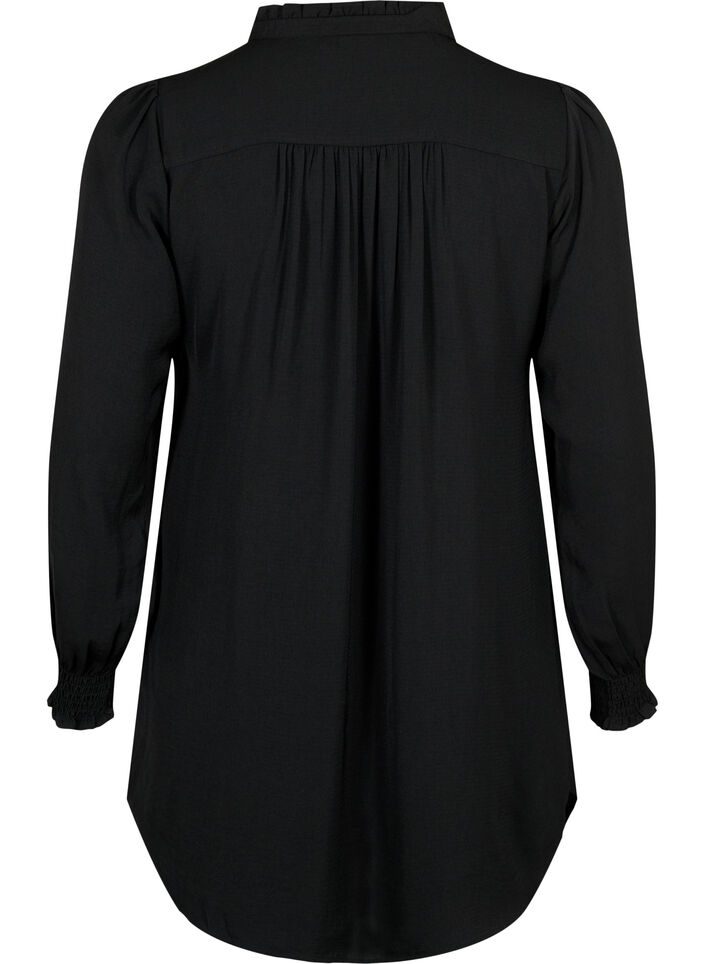Tunic with smock, Black, Packshot image number 1