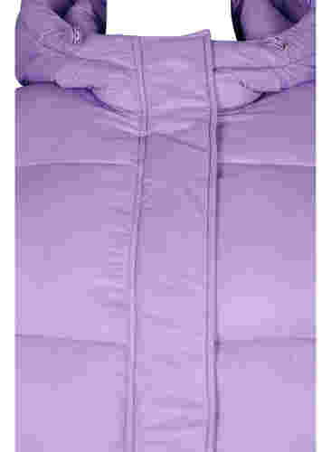 Short puffer jacket with hood, Lavender, Packshot image number 2