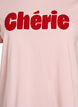 Organic cotton T-shirt with front print, Rose, Packshot image number 2