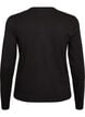 Long-sleeved basic T-shirt with a round neck, Black, Packshot image number 1