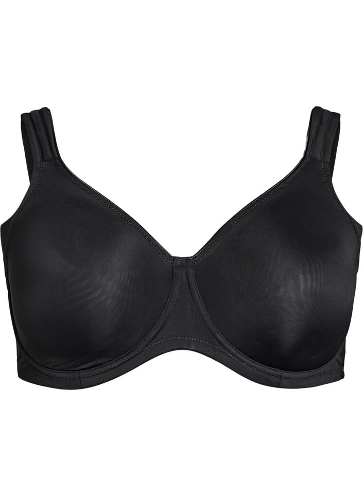 Comfort bra with underwire and moulded cups, Black, Packshot image number 0