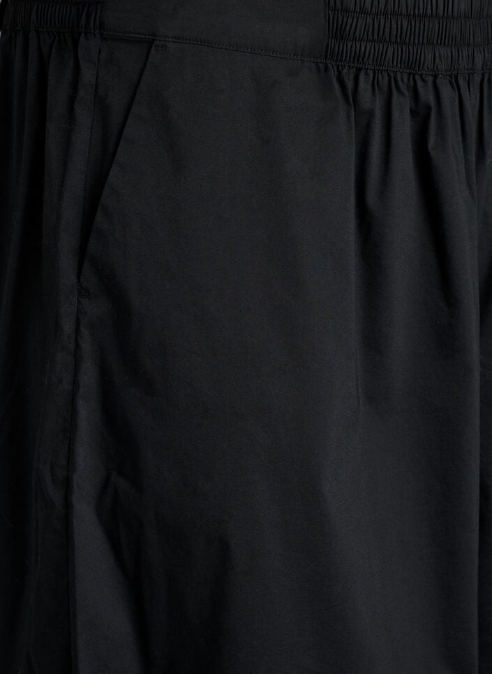 Balloon trousers with pockets and an elasticated waistband, Black, Packshot
