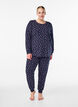 Printed pyjama trousers, Blue, Model image number 0