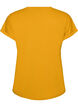 Short-sleeved cotton blend T-shirt, Yellow, Packshot image number 1