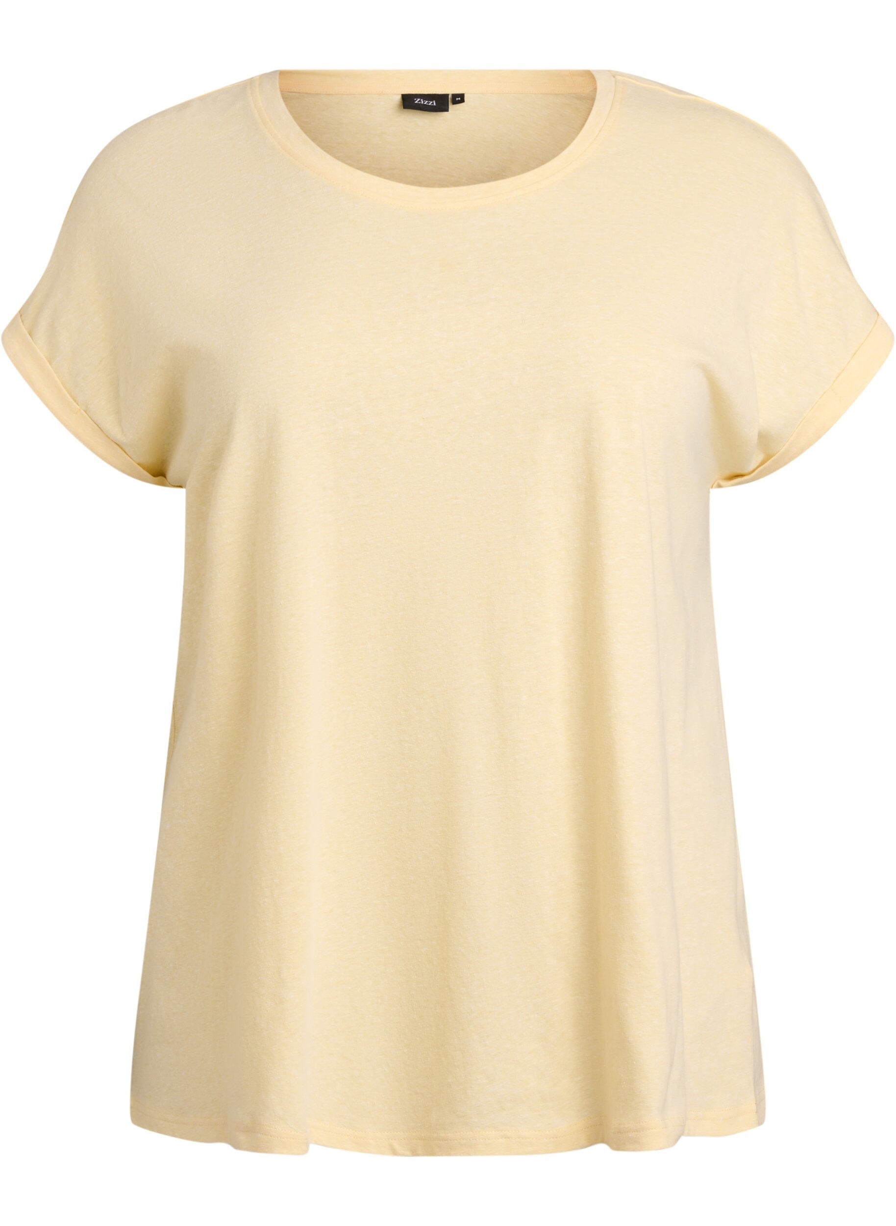 Melange t-shirt with short sleeves