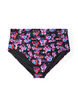 High-waisted patterned bikini bottoms, Purple, Packshot image number 0
