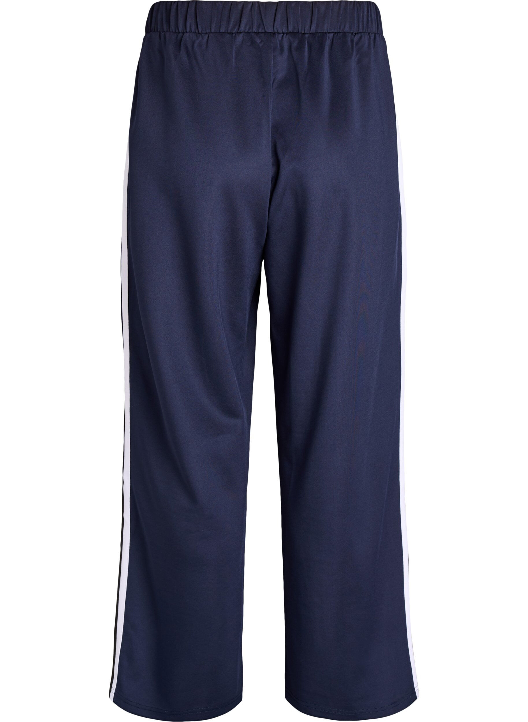 Zizzifashion Track pants with high waist and sporty stripes, Blue, Packshot image number 1