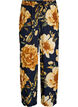 Loose viscose trousers with print, Blue, Packshot image number 0