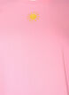 Organic cotton T-shirt with text motif, Pink, Packshot image number 2
