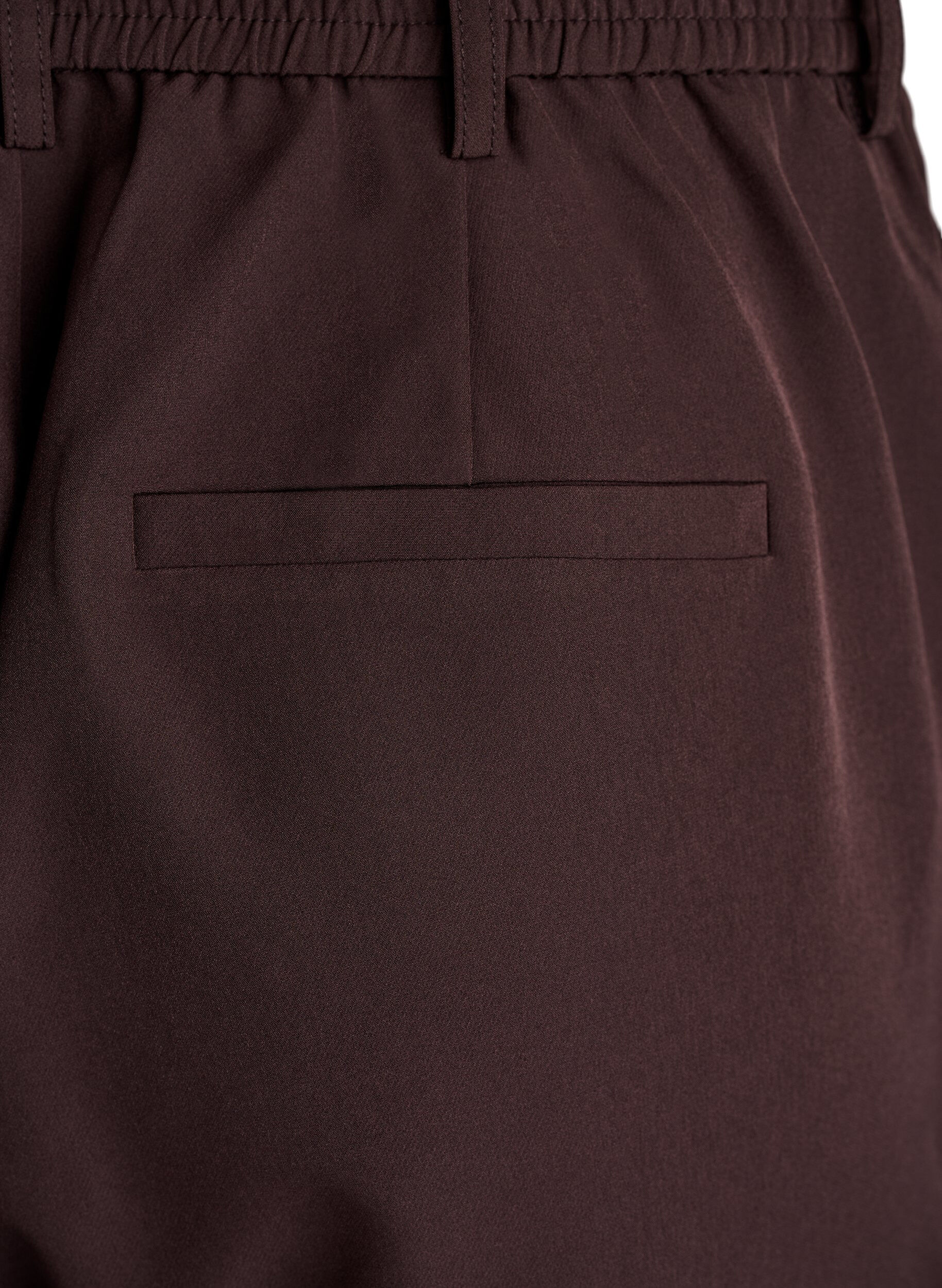 ZizzifashionTrousers with pockets and straight legs, Brown, Packshot image number 3