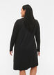 FLASH - Long sleeve dress with turtleneck, Black, Model image number 2
