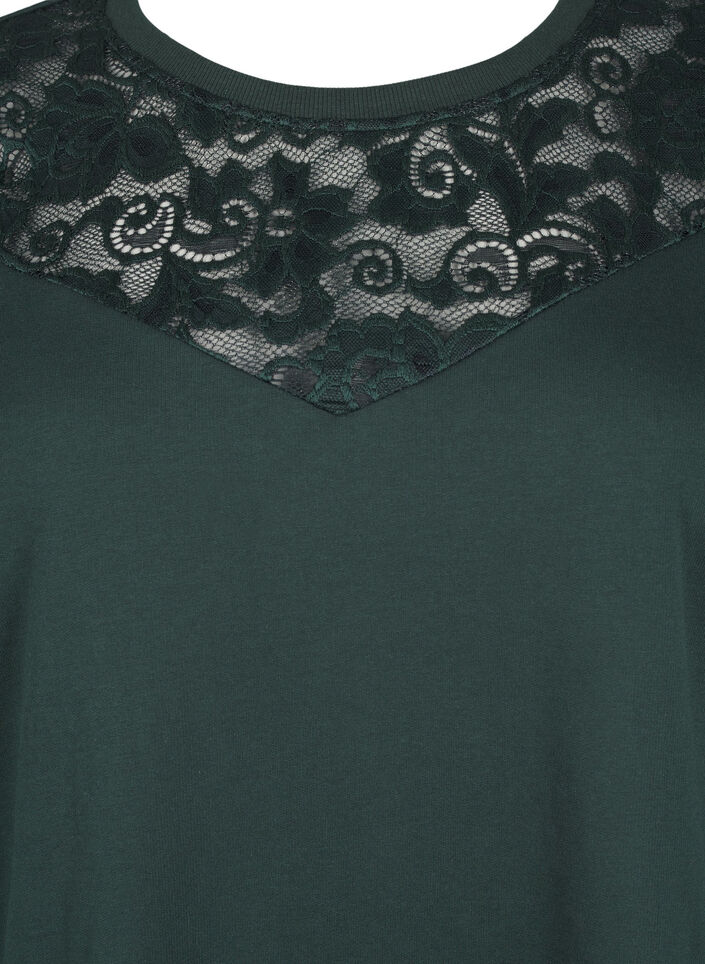 Sweatshirt with lace details, Scarab, Packshot image number 2