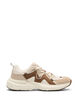 Wide fit - Trainers with contrast lace details, Beige, Packshot image number 0
