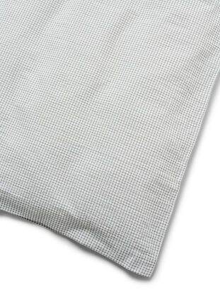 Cotton checkered bedding set, Grey/White Check, Packshot image number 2