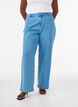 Wide leg jeans with high waist, Light Blue, Model image number 2