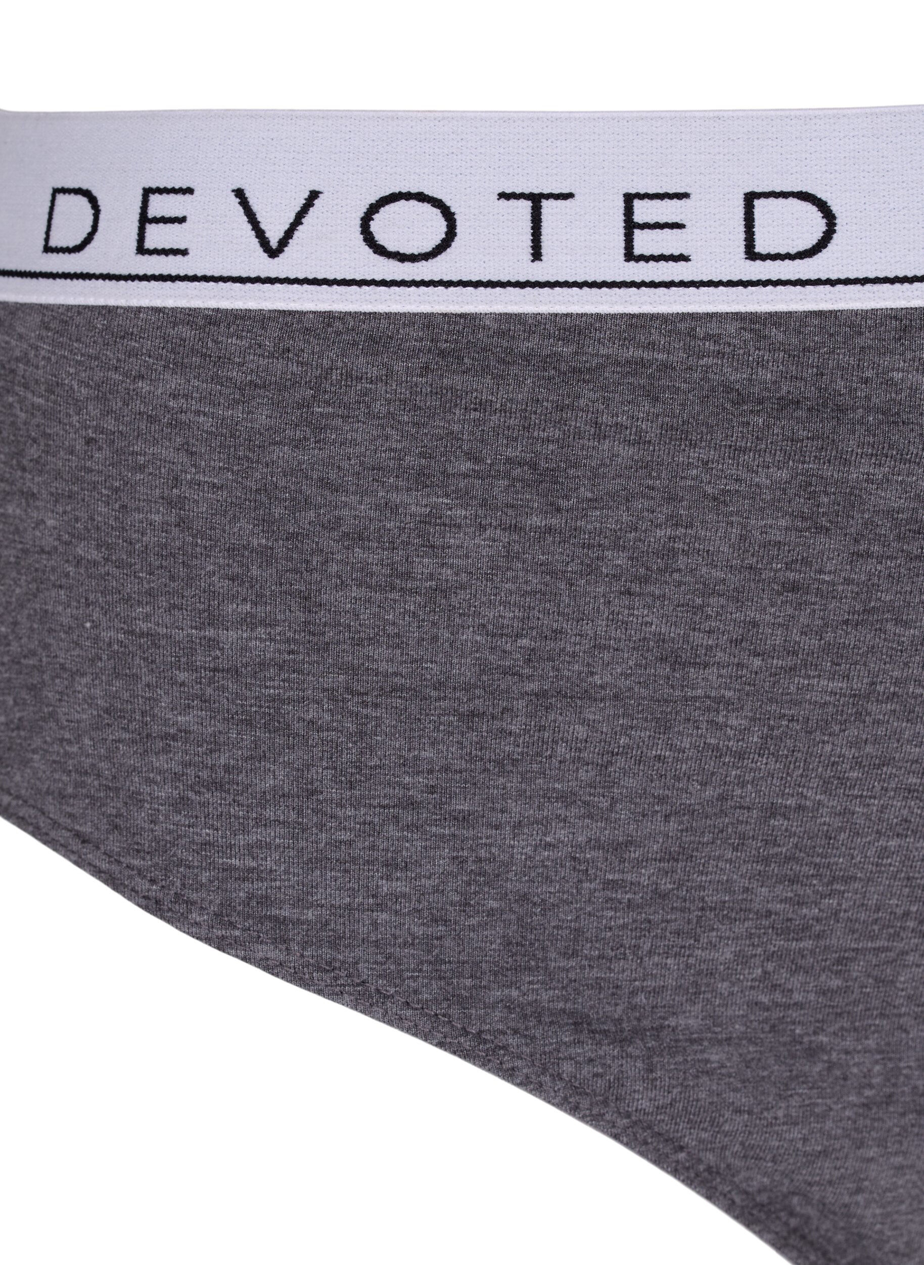 Zizzifashion Marled knickers with regular waist, Grey, Packshot image number 2