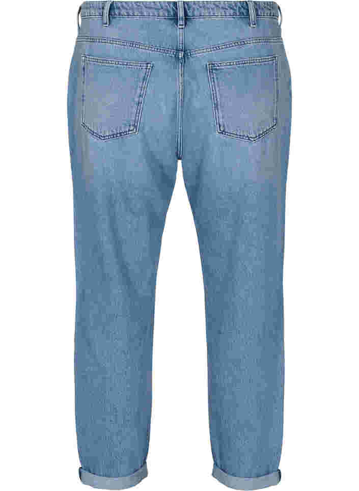 Mille mom-fit jeans with colour-blocking, Blue Denim Comb, Packshot image number 1
