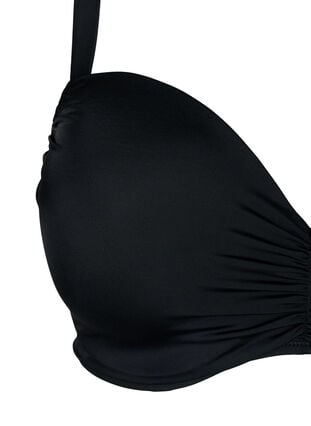 Bikini bra with shaped cups, Black, Packshot image number 2
