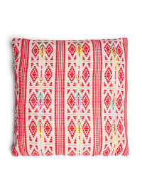 Cushion cover with embroidered pattern